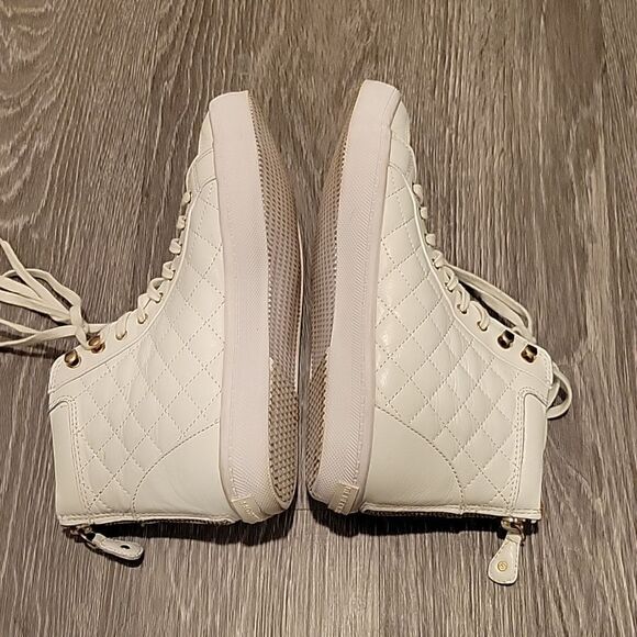 Rebecca Minkoff studded sneakers white leather size 7 - Picture 5 of 12